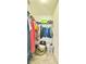 Walk-in closet showing ample storage space for clothes, shoes, and accessories at 27312 Edenfield Dr, Wesley Chapel, FL 33544