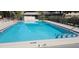 Well-maintained community pool featuring no diving rule, with easy entry steps at 4215 E Bay Dr # 1506C, Clearwater, FL 33764