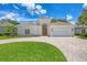 Beautiful, modern, single-story home with lush landscaping and a paver driveway, perfect for Gathering living at 5217 88Th E St, Bradenton, FL 34211