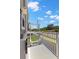 Outdoor deck with a lift providing an alternative way to access the home at 6924 Americana Ne Dr # 167, St Petersburg, FL 33702