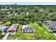 Aerial view of a charming home surrounded by lush greenery, showcasing serene neighborhood at 812 W Orient St, Tampa, FL 33603