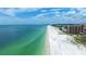 Beautiful ocean view featuring a condo complex adjacent to a scenic white sand beach at 880 Mandalay Ave # C512, Clearwater Beach, FL 33767