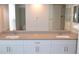 Bathroom featuring double sinks with modern fixtures, and mirrors at 11227 Thicket Ct, Tampa, FL 33624