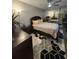 Cozy bedroom with dark wood furniture, natural light and stylish floor coverings at 2716 11Th Ct, Palm Harbor, FL 34684