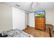 Bedroom with neutral colors, tile floors and plenty of storage at 3743 Cherrywood Dr, Holiday, FL 34691