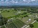Expansive aerial view of the property highlighting the large acreage surrounded by lush greenery and landscaping at 4205 Old Mulberry Rd, Plant City, FL 33567