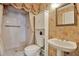 Bathroom with shower, toilet, and sink at 101 Carlyle Dr, Palm Harbor, FL 34683