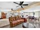 Living room featuring tile floors and dining and kitchen spaces at 1105 Branch Acres Dr, Plant City, FL 33565
