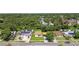 Wide aerial view showcasing the neighborhood and surrounding landscape of the property at 2017 Waikiki Way, Tampa, FL 33619