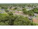 An aerial view displays the peaceful residential area with mature trees and neatly kept properties at 2027 Balfour Cir, Tampa, FL 33619