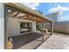 An indoor-outdoor transition with a view of the pool and backyard, with covered patio at 208 Se Lincoln N Cir, St Petersburg, FL 33703