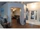 Inviting foyer boasts wood floors, and an open floorplan leading to the living spaces at 29524 Waggle Dr, San Antonio, FL 33576