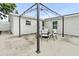 View of the outdoor patio with metal gazebo and seating area at 4741 76Th N Ave, Pinellas Park, FL 33781