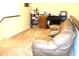 A living room features a leather couch at 4811 Puritan Cir # 4811, Tampa, FL 33617