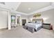 Serene main bedroom with neutral tones, tray ceilings, and calming decor at 7201 Talamore Dr, Wesley Chapel, FL 33545