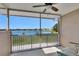 Enjoy the outdoors bug-free from this patio with a view of the lake at 8251 118Th Ave # 8251, Largo, FL 33773