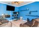 Living room has comfortable seating and an open-concept design, perfect for relaxing at 915 Windton Oak Dr, Ruskin, FL 33570