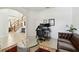 Modern office space with staircase view, perfect for working from home at 1032 Jacob Way, Odessa, FL 33556