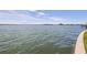 Expansive water view from the property, showcasing the waterway and skyline in the distance at 11055 7Th E St, Treasure Island, FL 33706