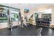 A well-equipped gym area with weightlifting equipment and fitness accessories at 111 N 12Th St # 1707, Tampa, FL 33602