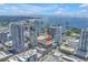 Aerial view of the condo in a beautiful waterfront setting at 175 2Nd St S # P-2, St Petersburg, FL 33701