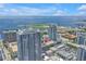 Stunning aerial view of the condo in downtown with ocean view at 175 2Nd St S # P-2, St Petersburg, FL 33701