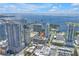 Beautiful aerial view of the building and surrounding cityscape at 175 2Nd St S # P-2, St Petersburg, FL 33701