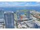 Stunning aerial view of the condo in downtown with ocean view at 175 2Nd St S # P-2, St Petersburg, FL 33701