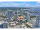 Incredible aerial view highlighting condo's ideal location with water views at 175 2Nd St S # P-2, St Petersburg, FL 33701