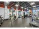 Well-equipped gym with free weights, weight machines, and mirrored walls, offering a comprehensive fitness experience at 175 2Nd St S # P-2, St Petersburg, FL 33701