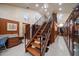 Expansive walk-in closet on multiple levels featuring tons of storage and unique murals at 1835 Alicia Way, Clearwater, FL 33764