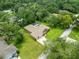 Aerial view of a beautiful home nestled within a lush, green landscape, featuring a private pool at 2409 Heather Manor Ln, Lutz, FL 33549