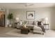 Inviting living room with a comfortable sectional sofa, stylish decor, and ample natural light at 2621 Cove Cay Dr # 206, Clearwater, FL 33760