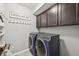 Well-organized laundry room with modern washer and dryer units and ample storage at 4515 Bent Tree Blvd, Sarasota, FL 34241