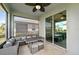 Screened patio offering outdoor seating and relaxation at 4515 Bent Tree Blvd, Sarasota, FL 34241