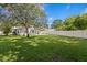 Beautifully maintained backyard with a well-manicured lawn and a covered patio, perfect for outdoor entertaining at 4717 W Anita Blvd, Tampa, FL 33611
