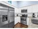 A chef's delight! Stainless steel appliances in a crisp, modern kitchen at 6236 93Rd N Ter # 3502, Pinellas Park, FL 33782