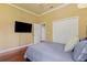 Comfortable bedroom featuring a TV and a spacious closet at 8600 Shenandoah Run, Wesley Chapel, FL 33544