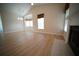 Open living room with a fireplace and high ceilings at 10409 Villa View Cir # 10409, Tampa, FL 33647