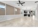 Spacious living area with an open floorplan that connects to the kitchen at 13334 Palmera Vista Dr, Riverview, FL 33579