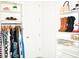Walk-in closet with custom shelving and hanging rods, providing ample storage and organization for clothing and accessories at 13520 White Sapphire Rd, Riverview, FL 33579