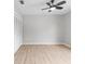 Spacious bedroom with a ceiling fan, neutral paint, and a closet at 15846 Glenarn Dr, Tampa, FL 33618