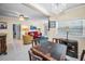 Open concept dining and living area filled with natural light, tile floors, stylish chandelier, and designer touches at 1801 52Nd S St, Gulfport, FL 33707