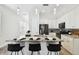 Modern kitchen featuring stainless steel appliances, granite countertops, and a convenient breakfast bar at 2405 W North B St # 1, Tampa, FL 33609
