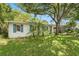 Charming single-story home with a lush front lawn and mature palm trees at 3709 W San Pedro St, Tampa, FL 33629