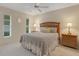 Cozy bedroom with a comfortable bed, bedside tables, and windows at 4160 Fruitville Rd # 77, Sarasota, FL 34232