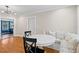 Inviting breakfast nook with built-in seating and hardwood floors at 5107 W Platt St, Tampa, FL 33609