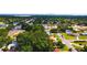 Aerial view of the neighborhood featuring lush greenery and a view of the city skyline at 5501 Highland S St, St Petersburg, FL 33705