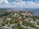 Beautiful aerial view of the property with surrounding lush landscapes and cityscape at 635 Bay Ne St, St Petersburg, FL 33701