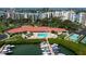 A large pool and recreation center provide residents with relaxation and entertainment options at 7907 Sailboat Key S Blvd # 108, South Pasadena, FL 33707